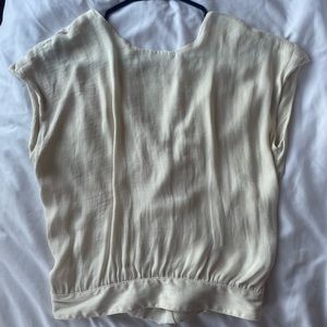 Anthropologie low back silk top